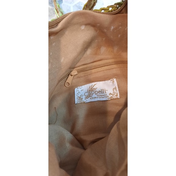 Capelli Straworld Womens Shoulder Bag Floral Natural Pattern NWT - Picture 7 of 8